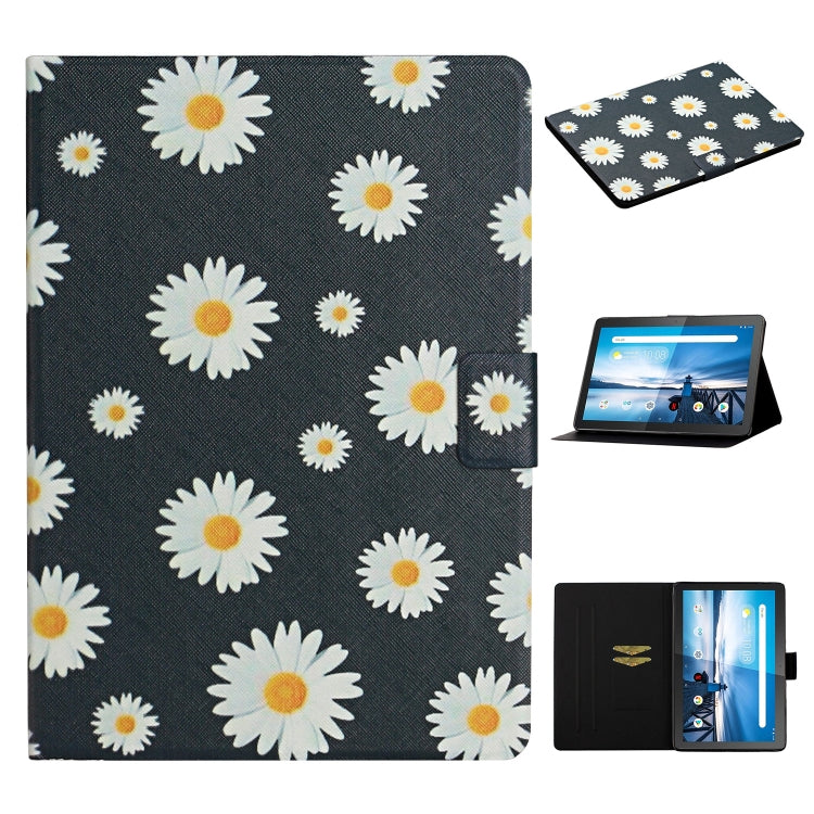 Flower Pattern Horizontal Flip Leather Case with Card Slots & Holder, For Huawei MediaPad M5 lite 10.1, For Huawei MediaPad T5, For Lenovo Tab M10, For Lenovo Tab M10 Plus, For Samsung Galaxy Tab A 8.0 2019, For Samsung Galaxy Tab A 10.1 (2019)        ...