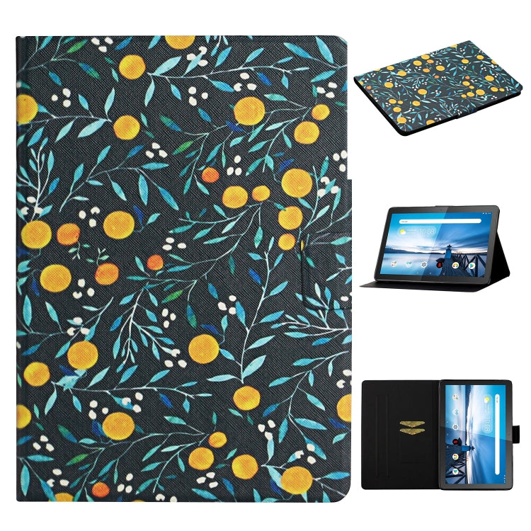 Flower Pattern Horizontal Flip Leather Case with Card Slots & Holder, For Huawei MediaPad M5 lite 10.1, For Huawei MediaPad T5, For Lenovo Tab M10, For Lenovo Tab M10 Plus, For Samsung Galaxy Tab A 8.0 2019, For Samsung Galaxy Tab A 10.1 (2019)        ...