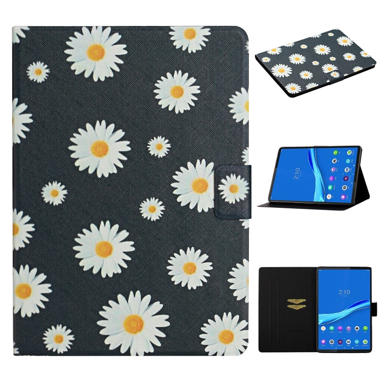 Flower Pattern Horizontal Flip Leather Case with Card Slots & Holder, For Huawei MediaPad M5 lite 10.1, For Huawei MediaPad T5, For Lenovo Tab M10, For Lenovo Tab M10 Plus, For Samsung Galaxy Tab A 8.0 2019, For Samsung Galaxy Tab A 10.1 (2019)        ...