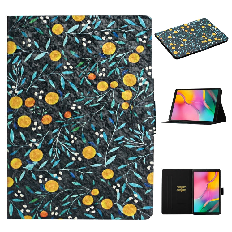 Flower Pattern Horizontal Flip Leather Case with Card Slots & Holder, For Huawei MediaPad M5 lite 10.1, For Huawei MediaPad T5, For Lenovo Tab M10, For Lenovo Tab M10 Plus, For Samsung Galaxy Tab A 8.0 2019, For Samsung Galaxy Tab A 10.1 (2019)        ...