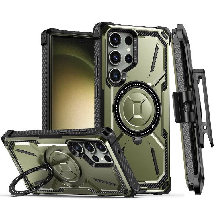 Armor Series Holder Phone Case with Back Clip, For Samsung Galaxy S23 Ultra 5G, For Samsung Galaxy S23 5G, For Samsung Galaxy S22 Ultra 5G, For Samsung Galaxy S22 5G, For Samsung Galaxy S22+ 5G, For Samsung Galaxy S21 Ultra 5G, For Samsung Galaxy S21+ ...