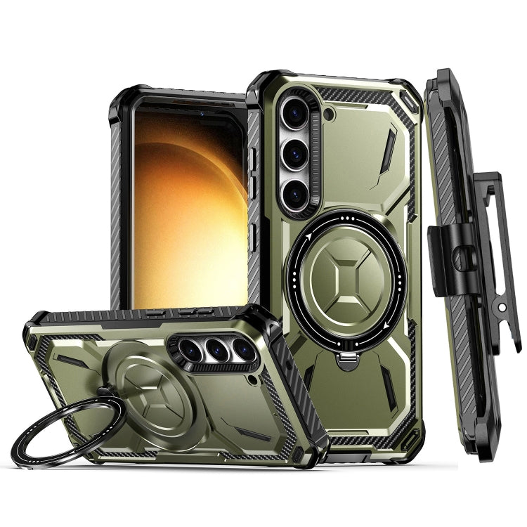 Armor Series Holder Phone Case with Back Clip, For Samsung Galaxy S23 Ultra 5G, For Samsung Galaxy S23 5G, For Samsung Galaxy S22 Ultra 5G, For Samsung Galaxy S22 5G, For Samsung Galaxy S22+ 5G, For Samsung Galaxy S21 Ultra 5G, For Samsung Galaxy S21+ ...
