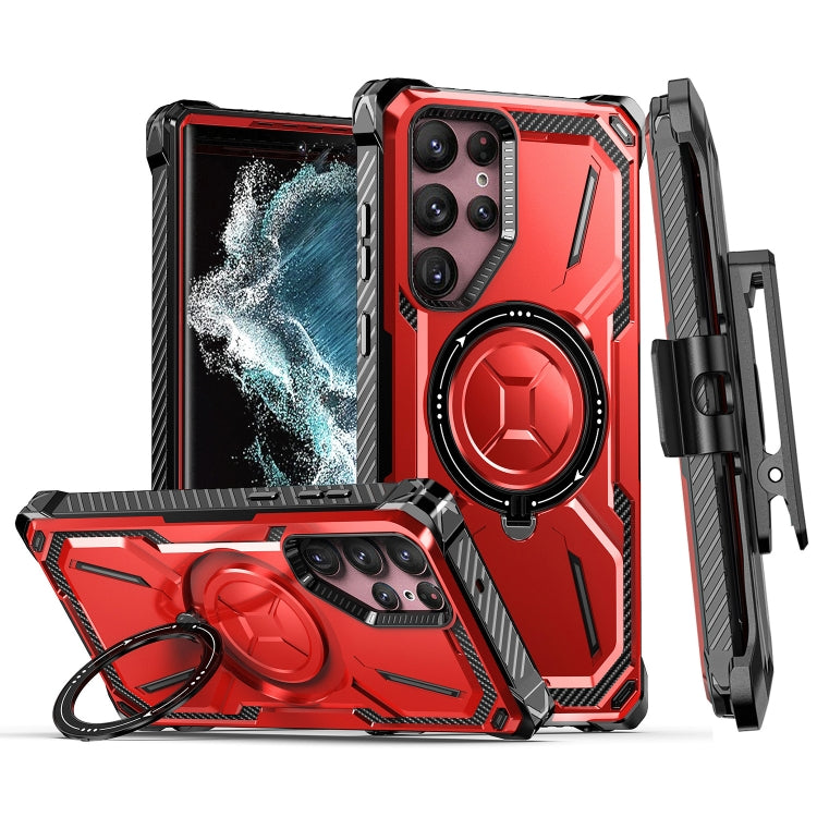 Armor Series Holder Phone Case with Back Clip, For Samsung Galaxy S23 Ultra 5G, For Samsung Galaxy S23 5G, For Samsung Galaxy S22 Ultra 5G, For Samsung Galaxy S22 5G, For Samsung Galaxy S22+ 5G, For Samsung Galaxy S21 Ultra 5G, For Samsung Galaxy S21+ ...