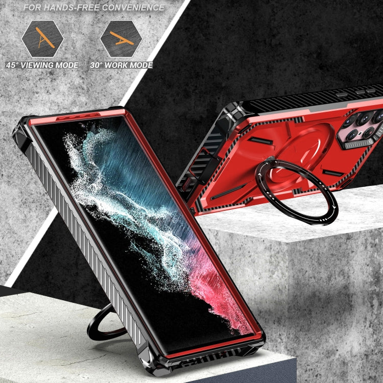 Armor Series Holder Phone Case with Back Clip, For Samsung Galaxy S23 Ultra 5G, For Samsung Galaxy S23 5G, For Samsung Galaxy S22 Ultra 5G, For Samsung Galaxy S22 5G, For Samsung Galaxy S22+ 5G, For Samsung Galaxy S21 Ultra 5G, For Samsung Galaxy S21+ ...