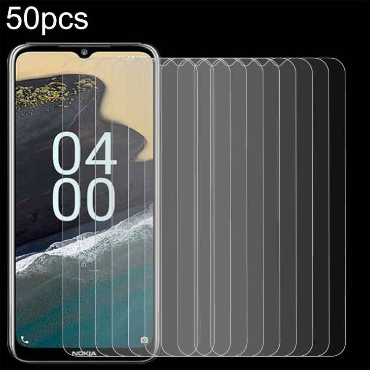 50pcs 0.26mm 9H 2.5D Tempered Glass Film, For Nokia C50 5G, For Nokia C210, For Nokia G310, For Nokia G42, For Nokia C110, For Nokia C300