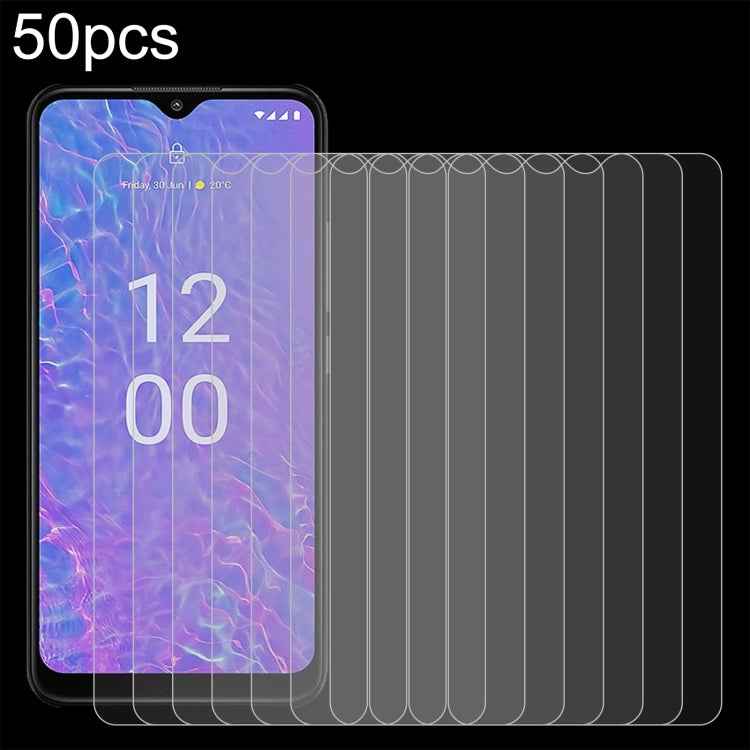 50pcs 0.26mm 9H 2.5D Tempered Glass Film, For Nokia C50 5G, For Nokia C210, For Nokia G310, For Nokia G42, For Nokia C110, For Nokia C300