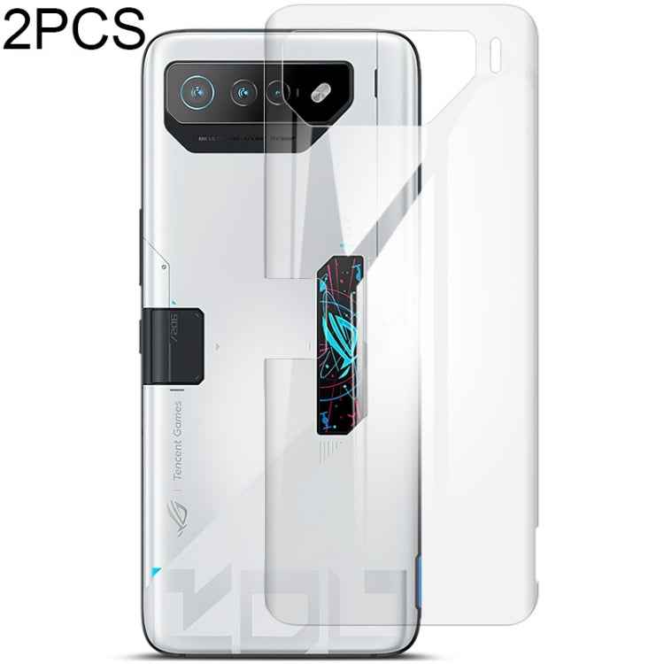 2pcs imak Curved Hydrogel Film Pnone Back Protector, For Asus ROG Phone 7, For Asus ROG Phone 7 Pro/Phone 7 Ultimate