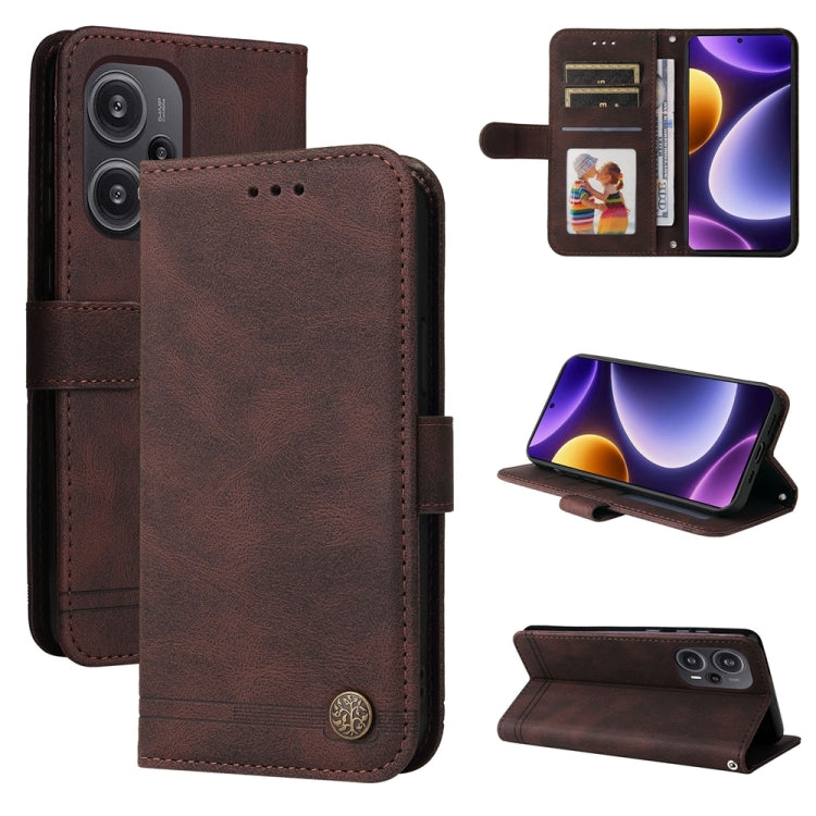 Skin Feel Life Tree Metal Button Leather Phone Case, For Xiaomi Redmi 13C 4G, For Xiaomi Redmi Note13 Pro+ 5G Global, For Xiaomi Redmi Note13 Pro 5G Global, For Xiaomi 13T / Redmi K60 Ultra, For Xiaomi Redmi K70 / K70 Pro, For Xiaomi Redmi Poco F5�����...