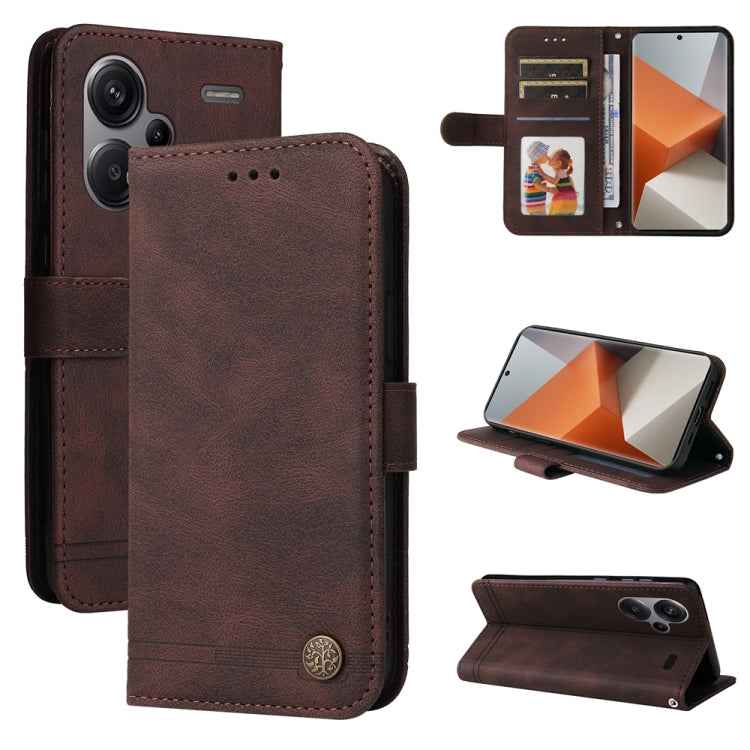 Skin Feel Life Tree Metal Button Leather Phone Case, For Xiaomi Redmi 13C 4G, For Xiaomi Redmi Note13 Pro+ 5G Global, For Xiaomi Redmi Note13 Pro 5G Global, For Xiaomi 13T / Redmi K60 Ultra, For Xiaomi Redmi K70 / K70 Pro, For Xiaomi Redmi Poco F5�����...