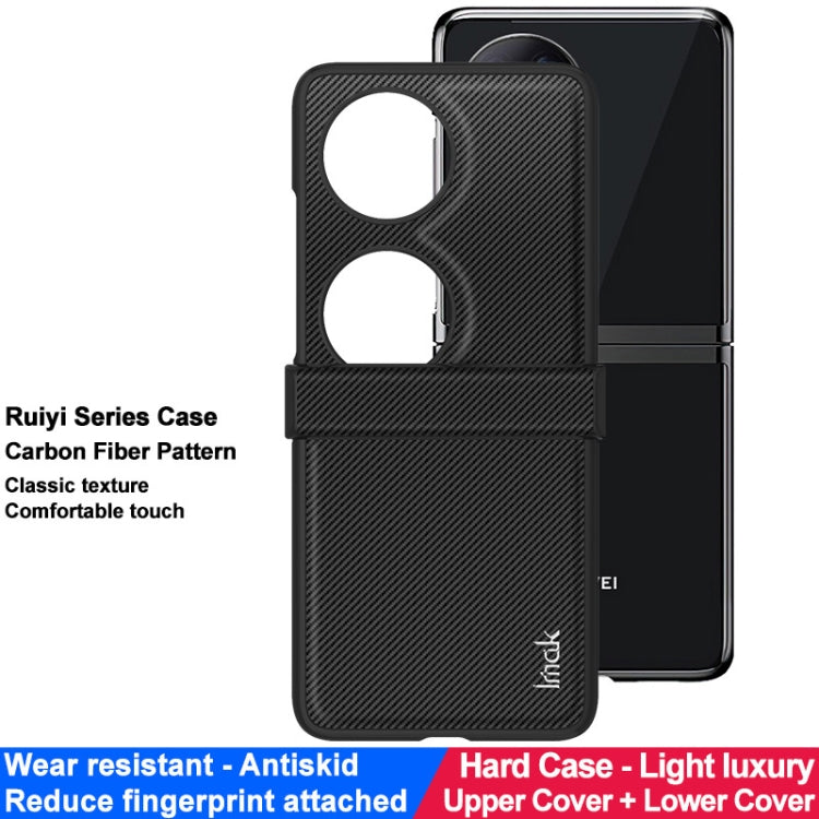 imak Ruiyi Series Carbon Fiber PU + PC Phone Case, For Huawei Pocket 2, For Huawei Mate X3