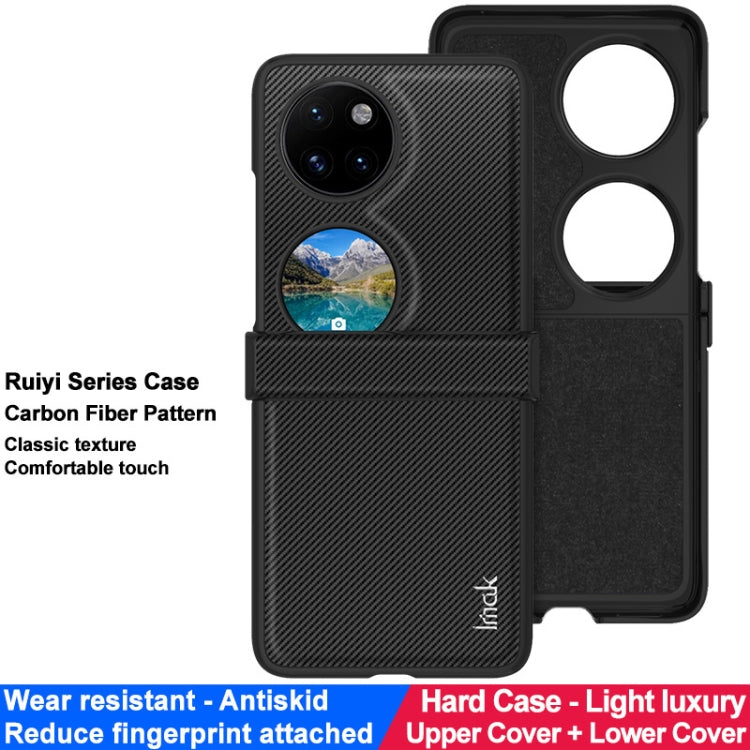 imak Ruiyi Series Carbon Fiber PU + PC Phone Case, For Huawei Pocket 2, For Huawei Mate X3