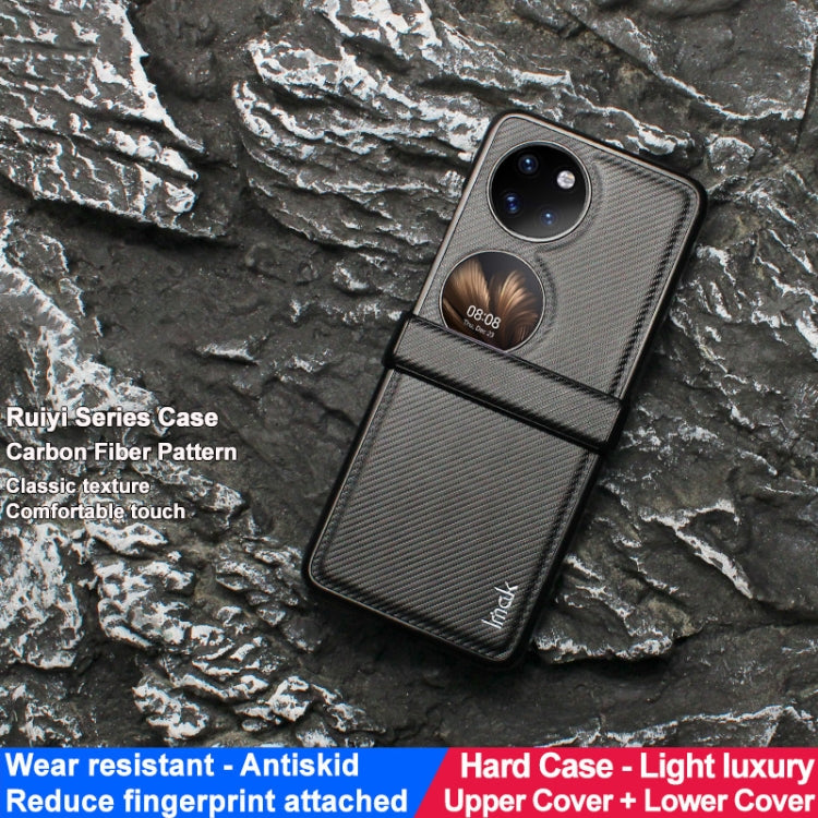 imak Ruiyi Series Carbon Fiber PU + PC Phone Case, For Huawei Pocket 2, For Huawei Mate X3