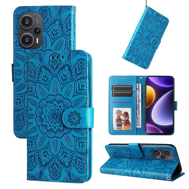 Embossed Sunflower Leather Phone Case, For Xiaomi Redmi Note13 Pro+ 5G Global, For Xiaomi Redmi Note13 Pro 5G Global, For Xiaomi 13T / Redmi K60 Ultra, For Xiaomi Redmi K70 / K70 Pro, For Xiaomi Redmi Poco F5, For Xiaomi Redmi K60 / K60 Pro������������...