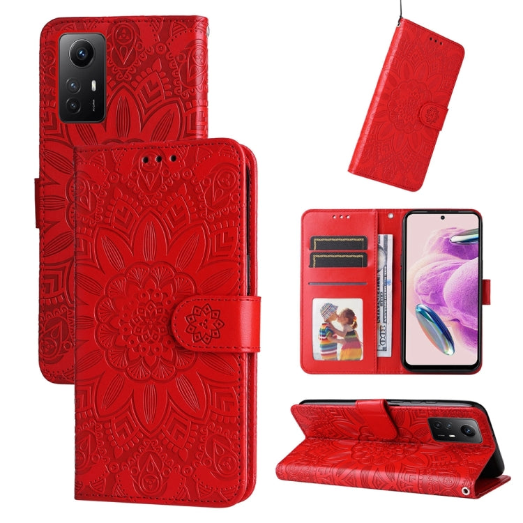 Embossed Sunflower Leather Phone Case, For Xiaomi Redmi Note13 Pro+ 5G Global, For Xiaomi Redmi Note13 Pro 5G Global, For Xiaomi 13T / Redmi K60 Ultra, For Xiaomi Redmi K70 / K70 Pro, For Xiaomi Redmi Poco F5, For Xiaomi Redmi K60 / K60 Pro������������...