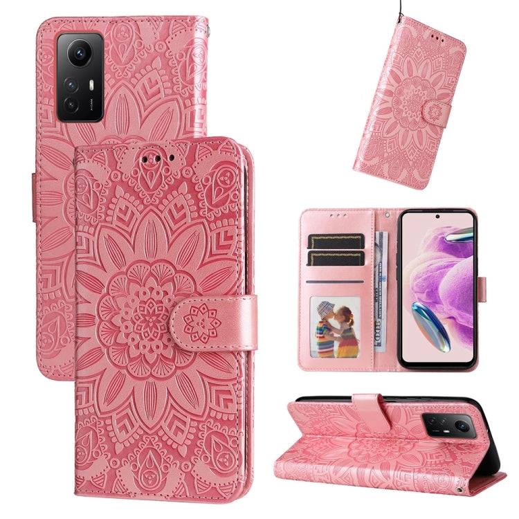 Embossed Sunflower Leather Phone Case, For Xiaomi Redmi Note13 Pro+ 5G Global, For Xiaomi Redmi Note13 Pro 5G Global, For Xiaomi 13T / Redmi K60 Ultra, For Xiaomi Redmi K70 / K70 Pro, For Xiaomi Redmi Poco F5, For Xiaomi Redmi K60 / K60 Pro������������...
