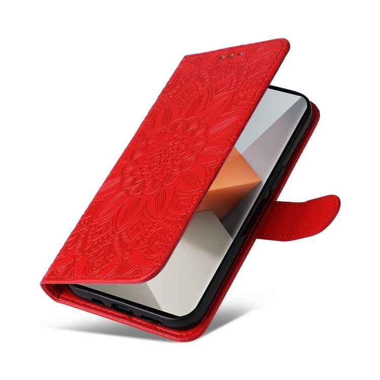 Embossed Sunflower Leather Phone Case, For Xiaomi Redmi Note13 Pro+ 5G Global, For Xiaomi Redmi Note13 Pro 5G Global, For Xiaomi 13T / Redmi K60 Ultra, For Xiaomi Redmi K70 / K70 Pro, For Xiaomi Redmi Poco F5, For Xiaomi Redmi K60 / K60 Pro������������...