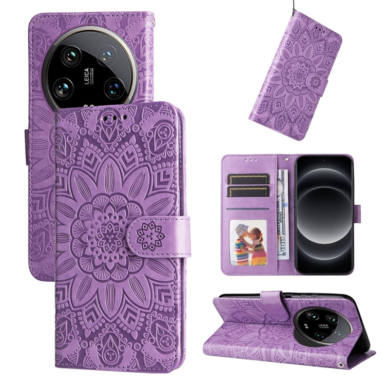 Embossed Sunflower Leather Phone Case, For Xiaomi Redmi A3, For Xiaomi Redmi Note13 Pro 4G Global/Poco M6 Pro 4G, For Xiaomi Redmi Note13 4G, For Xiaomi Redmi K70E, For Xiaomi 14 Ultra, For Xiaomi 14 Pro, For Xiaomi 14, For Xiaomi Redmi Note13 5G Globa...