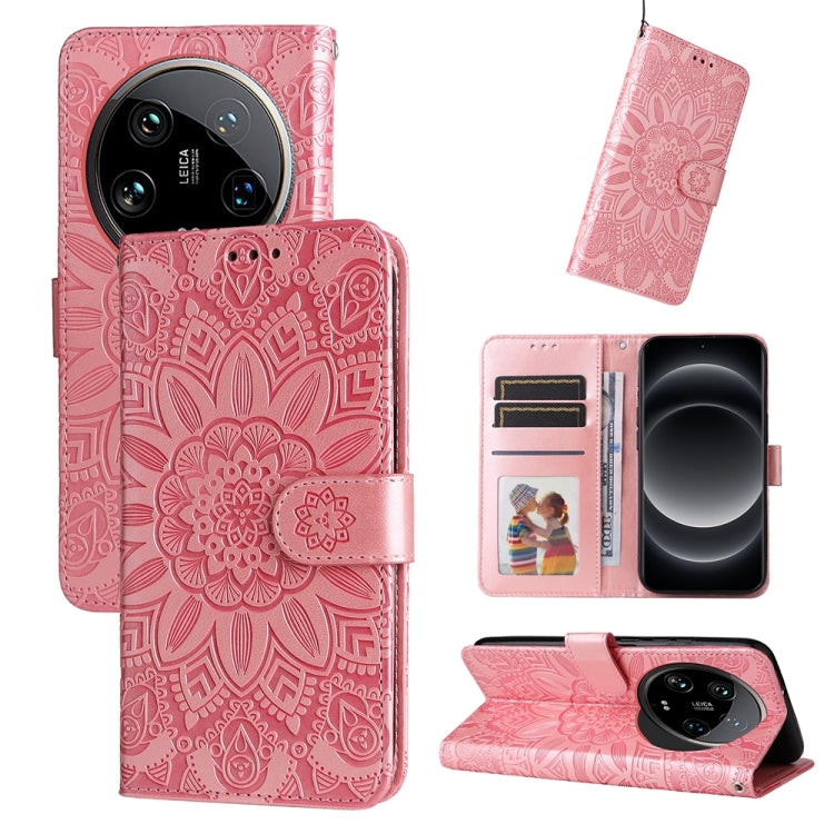 Embossed Sunflower Leather Phone Case, For Xiaomi Redmi A3, For Xiaomi Redmi Note13 Pro 4G Global/Poco M6 Pro 4G, For Xiaomi Redmi Note13 4G, For Xiaomi Redmi K70E, For Xiaomi 14 Ultra, For Xiaomi 14 Pro, For Xiaomi 14, For Xiaomi Redmi Note13 5G Globa...