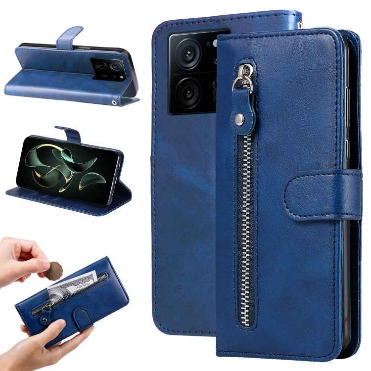 Calf Texture Zipper Leather Phone Case, For Xiaomi Redmi Poco F5, For Xiaomi 13T / Redmi K60 Ultra, For Xiaomi Redmi K60 / K60 Pro, For Xiaomi Redmi Note 12S 4G