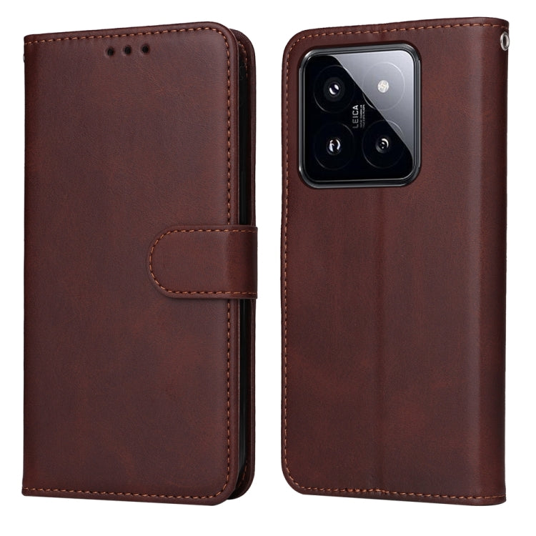 Classic Calf Texture Flip Leather Phone Case, For Xiaomi Poco F6, For Xiaomi Redmi A3, For Xiaomi Redmi Note13 Pro 4G Global/Poco M6 Pro 4G, For Xiaomi Redmi Note13 4G, For Xiaomi Redmi K70E, For Xiaomi 14 Ultra, For Xiaomi 14 Pro, For Xiaomi 14       ...
