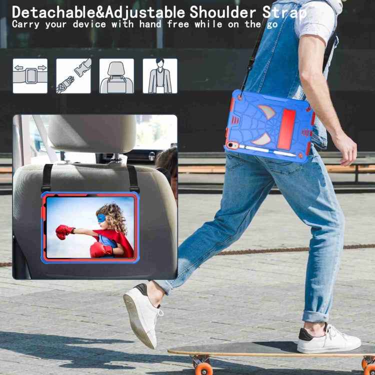 Spider Texture Silicone Hybrid PC Tablet Case with Shoulder Strap