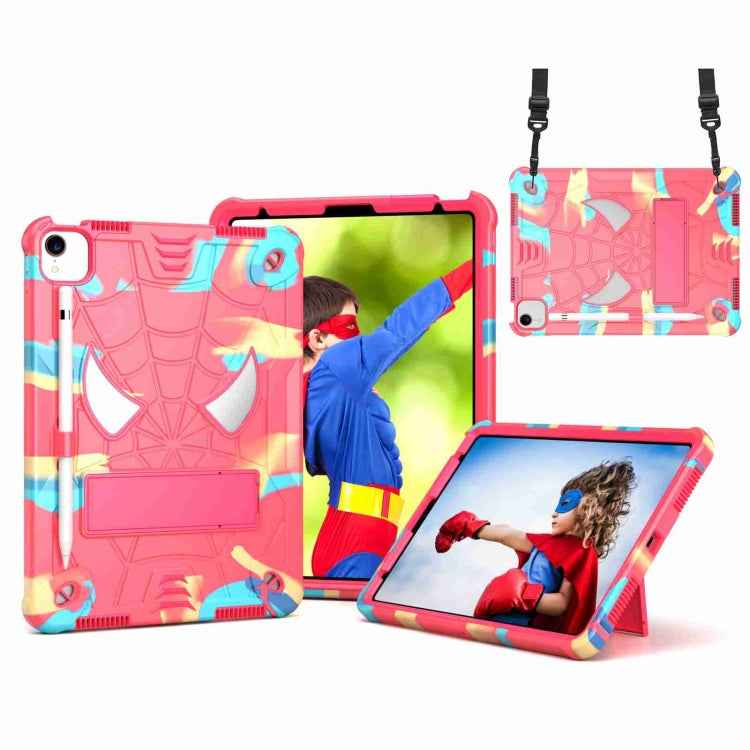 Spider Texture Silicone Hybrid PC Tablet Case with Shoulder Strap