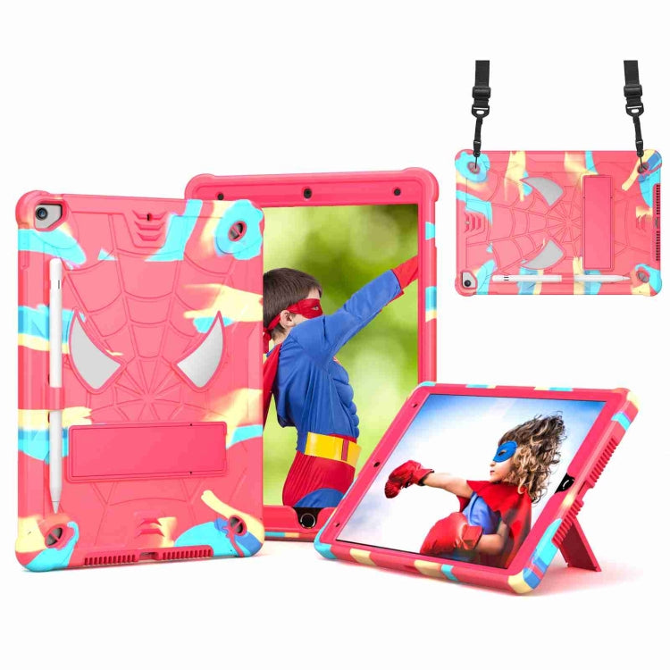 Spider Texture Silicone Hybrid PC Tablet Case with Shoulder Strap