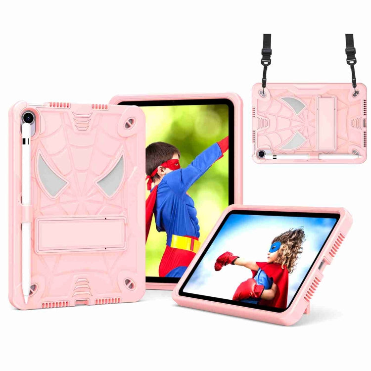 Spider Texture Silicone Hybrid PC Tablet Case with Shoulder Strap