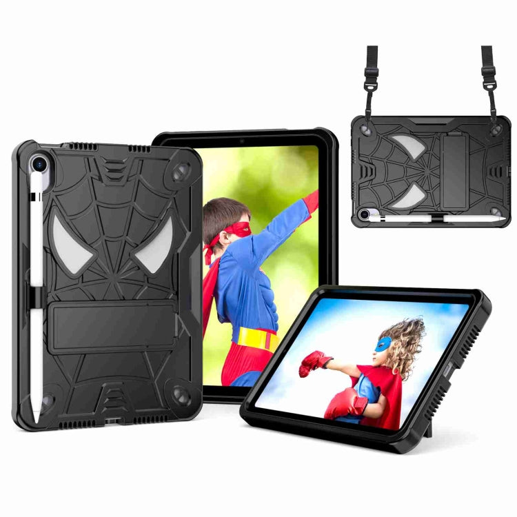 Spider Texture Silicone Hybrid PC Tablet Case with Shoulder Strap