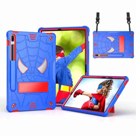Spider Texture Silicone Hybrid PC Tablet Case with Shoulder Strap, For Samsung Galaxy Tab S7 FE / S7+ / S8+, For Samsung Galaxy Tab S7 / S8, For Samsung Galaxy Tab A8 10.5 2021, For Samsung Galaxy Tab S6 Lite P610
