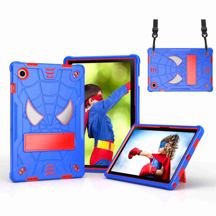 Spider Texture Silicone Hybrid PC Tablet Case with Shoulder Strap, For Samsung Galaxy Tab S7 FE / S7+ / S8+, For Samsung Galaxy Tab S7 / S8, For Samsung Galaxy Tab A8 10.5 2021, For Samsung Galaxy Tab S6 Lite P610