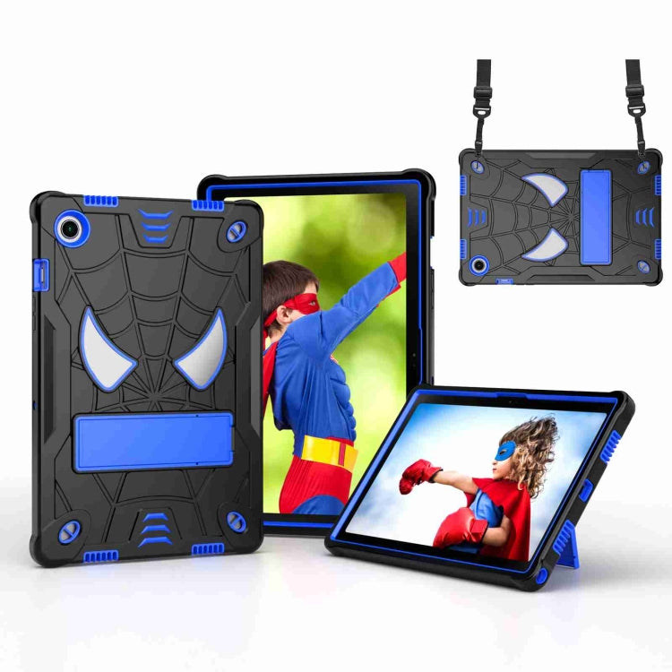 Spider Texture Silicone Hybrid PC Tablet Case with Shoulder Strap, For Samsung Galaxy Tab S7 FE / S7+ / S8+, For Samsung Galaxy Tab S7 / S8, For Samsung Galaxy Tab A8 10.5 2021, For Samsung Galaxy Tab S6 Lite P610