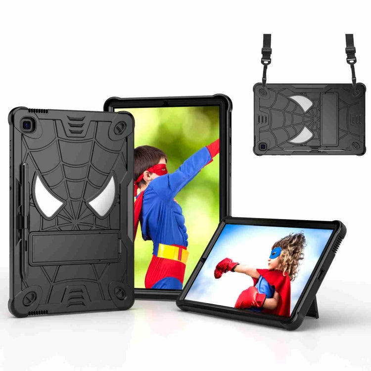 Spider Texture Silicone Hybrid PC Tablet Case with Shoulder Strap, For Samsung Galaxy Tab S7 FE / S7+ / S8+, For Samsung Galaxy Tab S7 / S8, For Samsung Galaxy Tab A8 10.5 2021, For Samsung Galaxy Tab S6 Lite P610