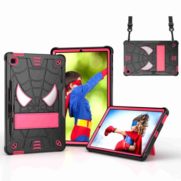 Spider Texture Silicone Hybrid PC Tablet Case with Shoulder Strap, For Samsung Galaxy Tab S7 FE / S7+ / S8+, For Samsung Galaxy Tab S7 / S8, For Samsung Galaxy Tab A8 10.5 2021, For Samsung Galaxy Tab S6 Lite P610