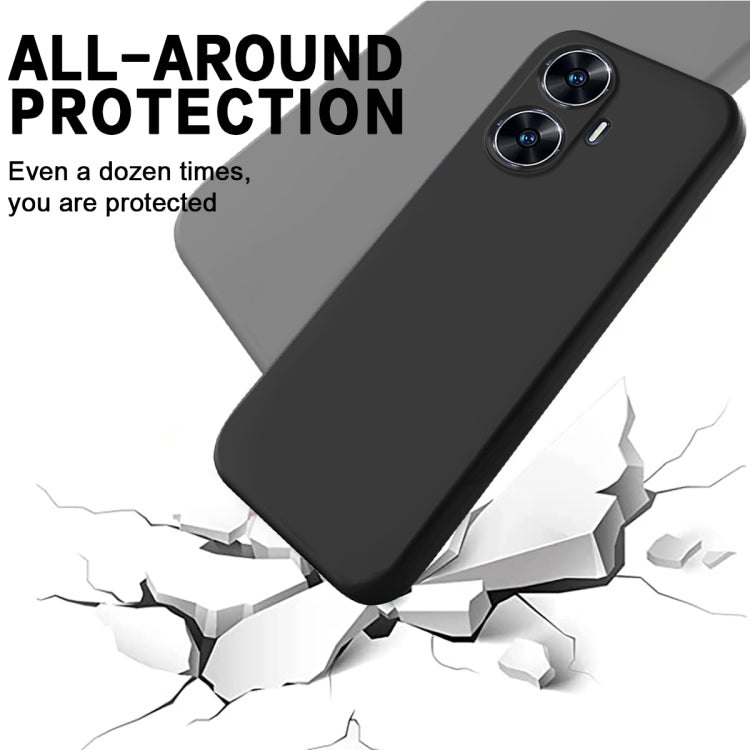 Solid Color Liquid Silicone Dropproof Full Coverage Phone Case, For Realme Narzo N55, For Realme 10 Pro 5G