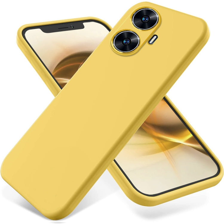 Solid Color Liquid Silicone Dropproof Full Coverage Phone Case, For Realme C65 5G, For Realme C65 4G, For Realme Narzo N55, For Realme 10 Pro 5G
