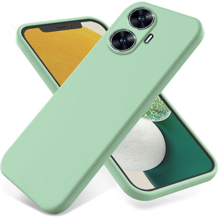 Solid Color Liquid Silicone Dropproof Full Coverage Phone Case, For Realme C65 5G, For Realme C65 4G, For Realme Narzo N55, For Realme 10 Pro 5G