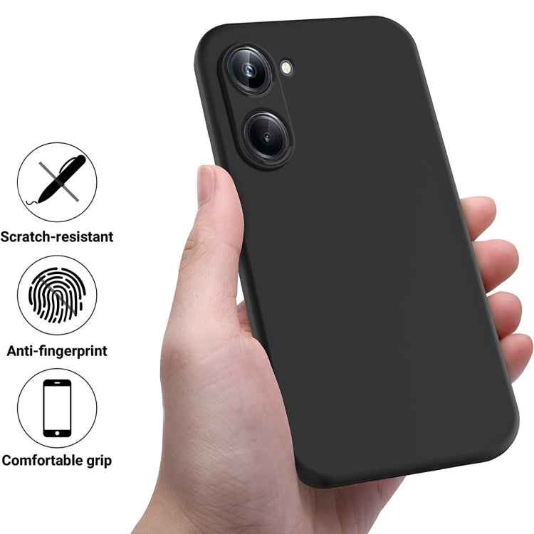 Solid Color Liquid Silicone Dropproof Full Coverage Phone Case, For Realme 10 Pro 5G