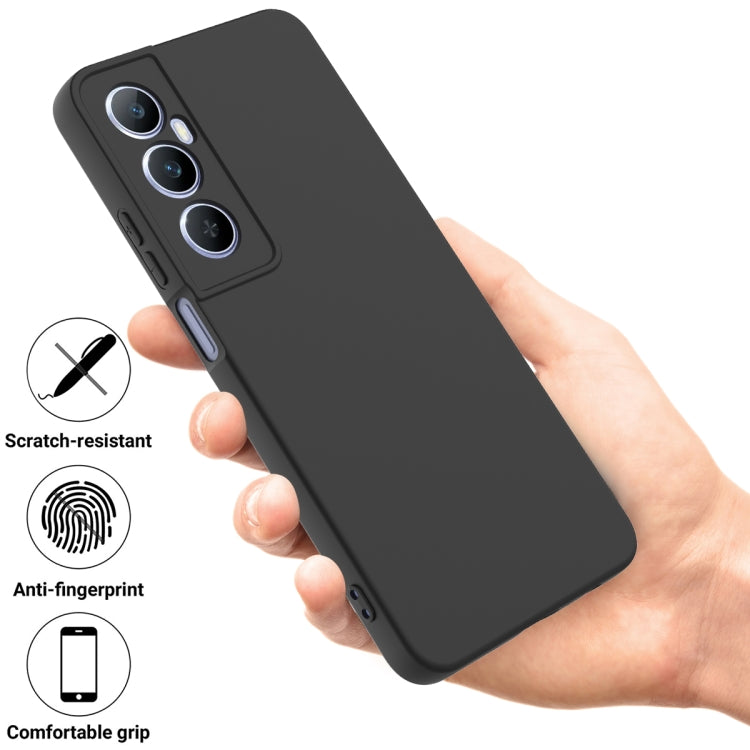 Solid Color Liquid Silicone Dropproof Full Coverage Phone Case, For Realme C65 4G, For Realme Narzo N55, For Realme 10 Pro 5G