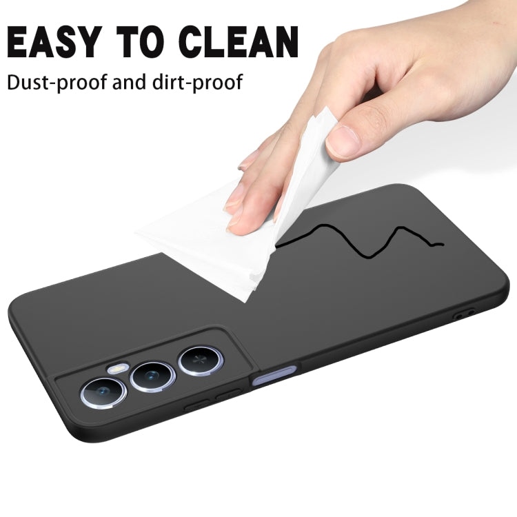 Solid Color Liquid Silicone Dropproof Full Coverage Phone Case, For Realme C65 4G, For Realme Narzo N55, For Realme 10 Pro 5G