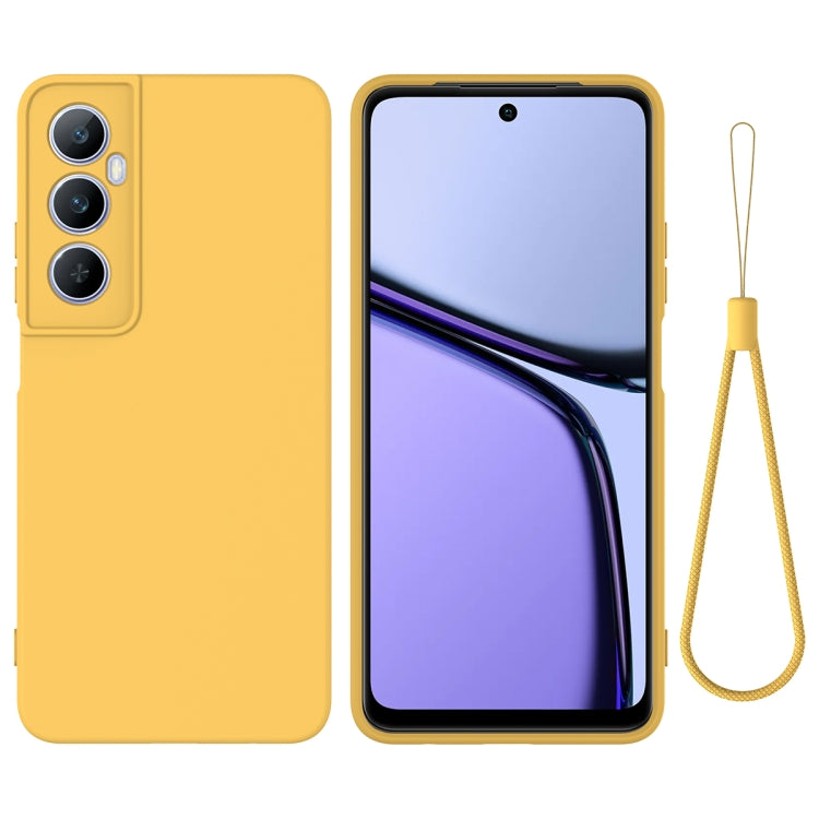 Solid Color Liquid Silicone Dropproof Full Coverage Phone Case, For Realme C65 5G, For Realme C65 4G, For Realme Narzo N55, For Realme 10 Pro 5G
