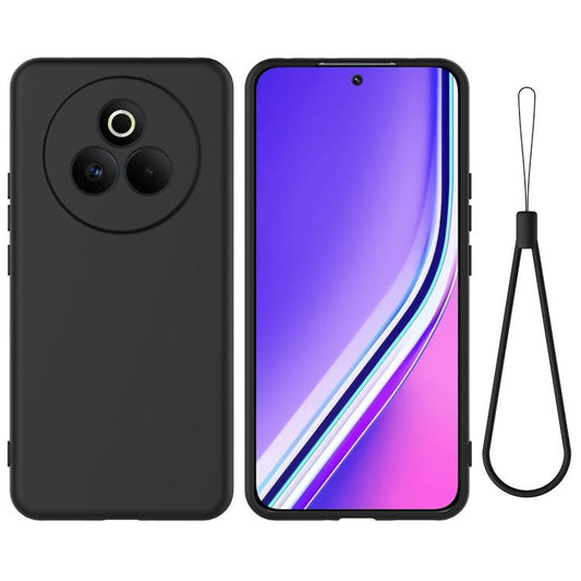 Solid Color Liquid Silicone Dropproof Full Coverage Phone Case, For Realme P3 Pro, For Realme P3x, For Realme 14 Pro+, For Realme 14 Pro, For Realme 14x India, For Realme 14x Global, For Realme C75, For Realme GT 7 Pro, For Realme P1 Speed             ...