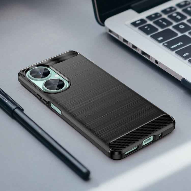 Brushed Texture Carbon Fiber TPU Phone Case, For Huawei nova 11i, For Huawei Maimang 20