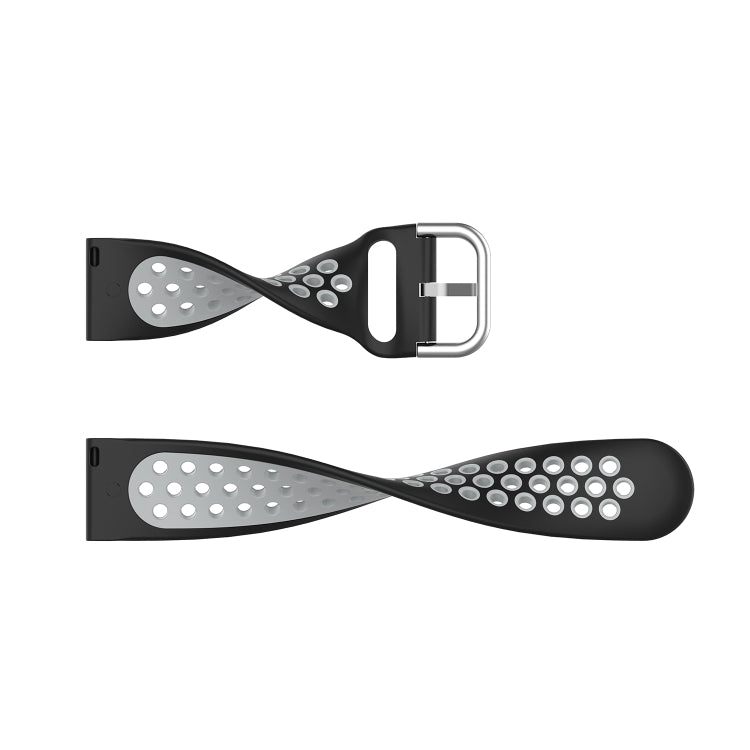 22mm Universal Sports Two Colors Silicone Replacement Strap Watchband