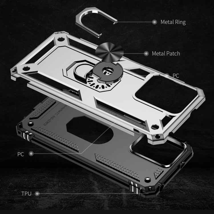 Shockproof TPU + PC Phone Case with Holder, For Xiaomi Redmi Note 12 4G Global