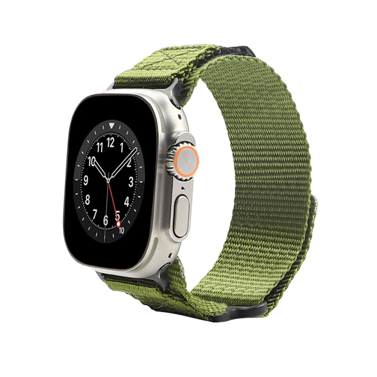 Nylon Two Section Watch Band, For Apple Watch SE 2023 44mm, For Apple Watch Ultra 49mm, For Apple Watch 8 41mm, For Apple Watch SE 2023 40mm, For Apple Watch Ultra 2 49mm, For Apple Watch 8 45mm, For Apple Watch 9 45mm, For Apple Watch SE 2022 40mm    ...