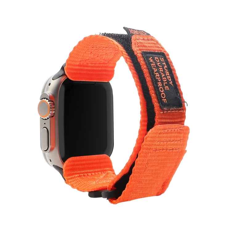 Nylon Two Section Watch Band, For Apple Watch SE 2023 44mm, For Apple Watch Ultra 49mm, For Apple Watch 8 41mm, For Apple Watch SE 2023 40mm, For Apple Watch Ultra 2 49mm, For Apple Watch 8 45mm, For Apple Watch 9 45mm, For Apple Watch SE 2022 40mm    ...