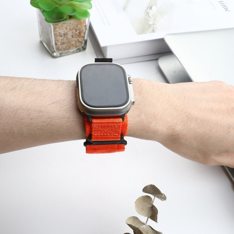 Nylon Two Section Watch Band, For Apple Watch SE 2023 44mm, For Apple Watch Ultra 49mm, For Apple Watch 8 41mm, For Apple Watch SE 2023 40mm, For Apple Watch Ultra 2 49mm, For Apple Watch 8 45mm, For Apple Watch 9 45mm, For Apple Watch SE 2022 40mm    ...