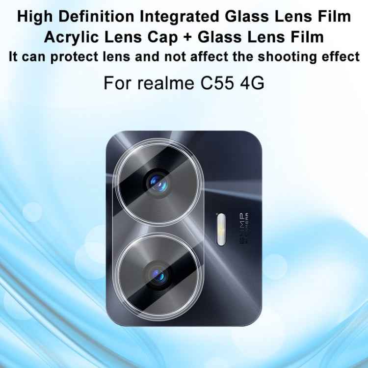 imak Integrated Rear Camera Lens Tempered Glass Film, For Realme C55 4G
