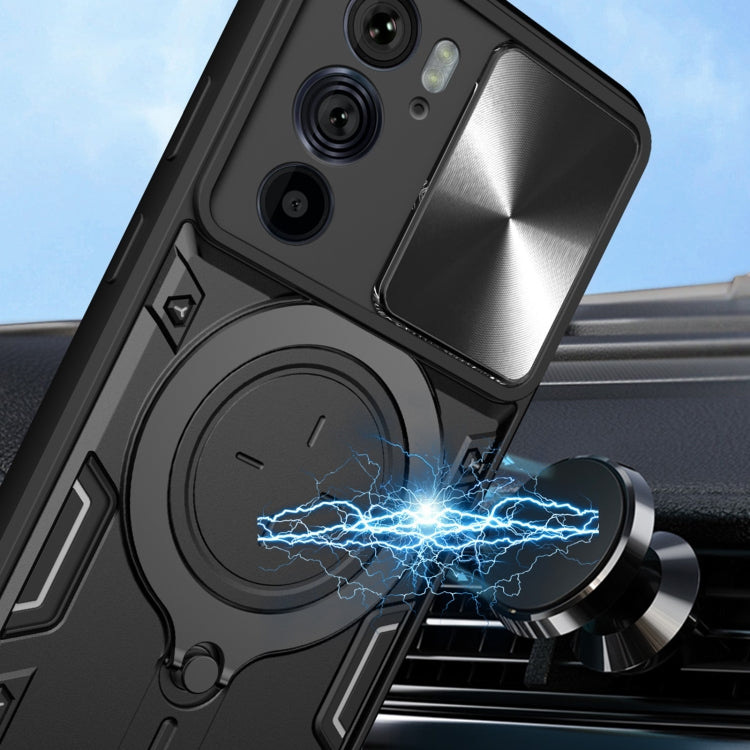 CD Texture Sliding Camshield Magnetic Holder Phone Case, For Motorola Edge 30 Pro, For Motorola Moto E20 / E30 / E40, For Motorola Edge 20 Lite, For Motorola Edge 20 Pro, For Motorola Moto G30 / G20 / G10